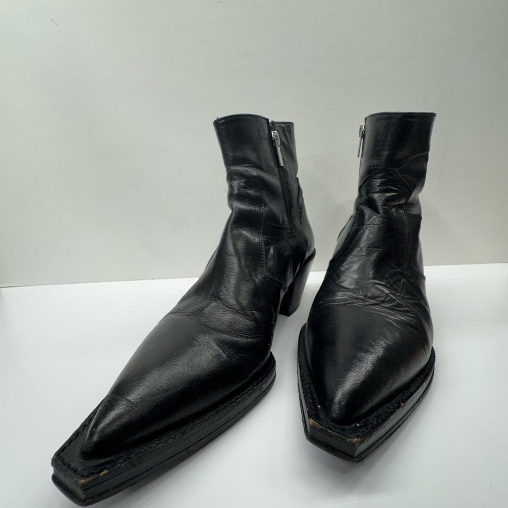 The Kooples Sleek Black Leather Booties